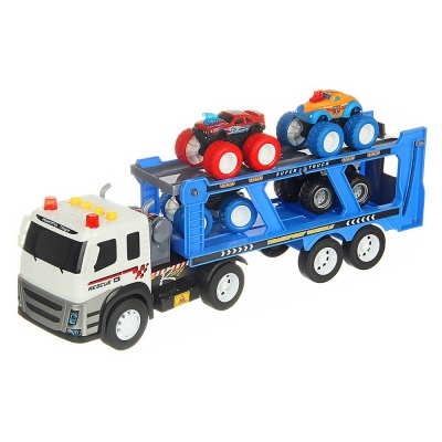 Автовоз с машинками инерционный свет звук Veld Co 131898 1